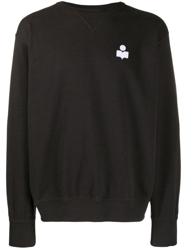 Isabel Marant Logo Print Sweatshirt - Black