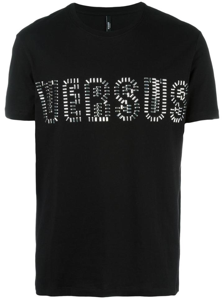 Versus Metallic Logo T-shirt - Black