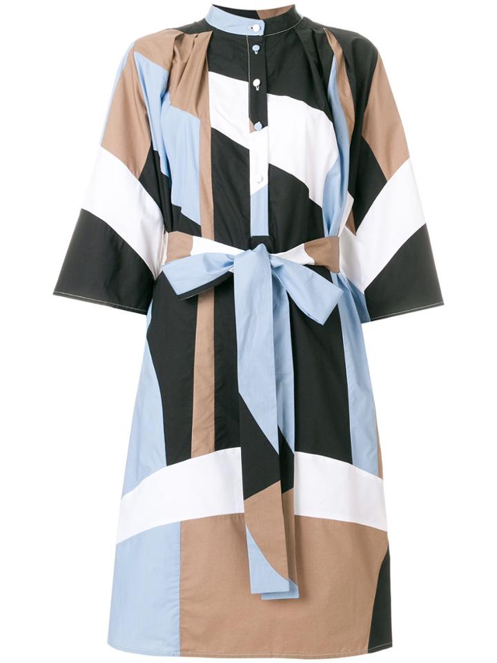 Maison Flaneur Oversized Wrap Dress - Multicolour