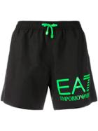 Ea7 Emporio Armani Logo Swimming Shorts - Black
