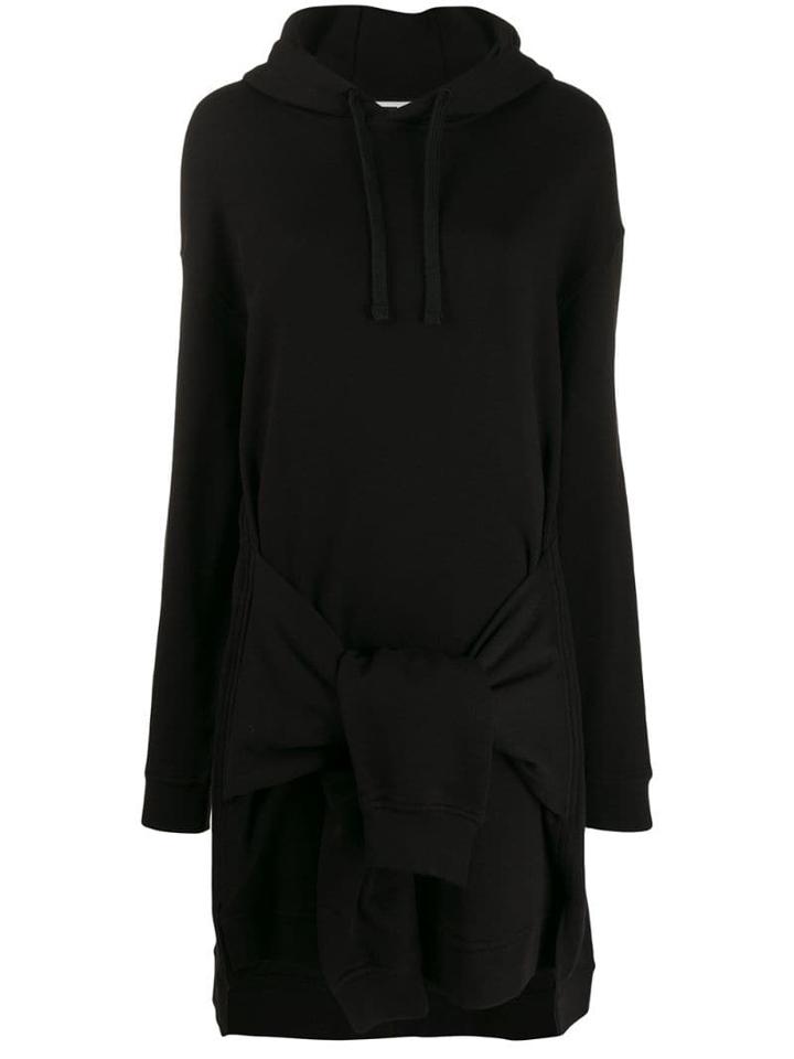 Mcq Alexander Mcqueen Hooded Jumper Dress - Black