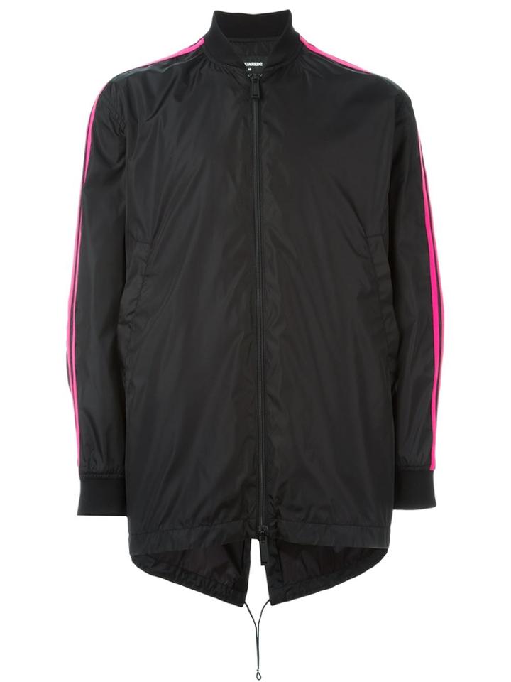 Dsquared2 Striped Sleeve Bomber Jacket - Black