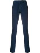 Dondup Slim Fit Casual Trousers - Blue