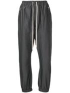 Rick Owens Drop Crotch Track Trousers - Grey