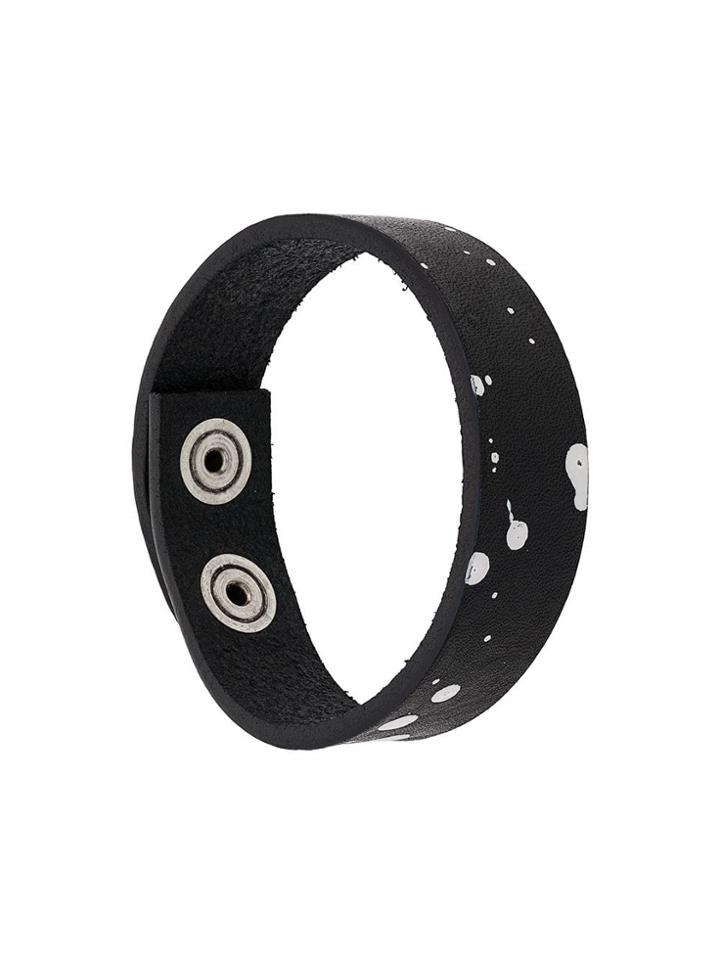 Diesel Bracelet With Paint Spots - Black