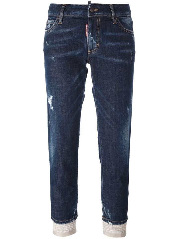 Dsquared2 'skinny' Jeans, Women's, Size: 40, Blue, Silk/cotton/spandex/elastane