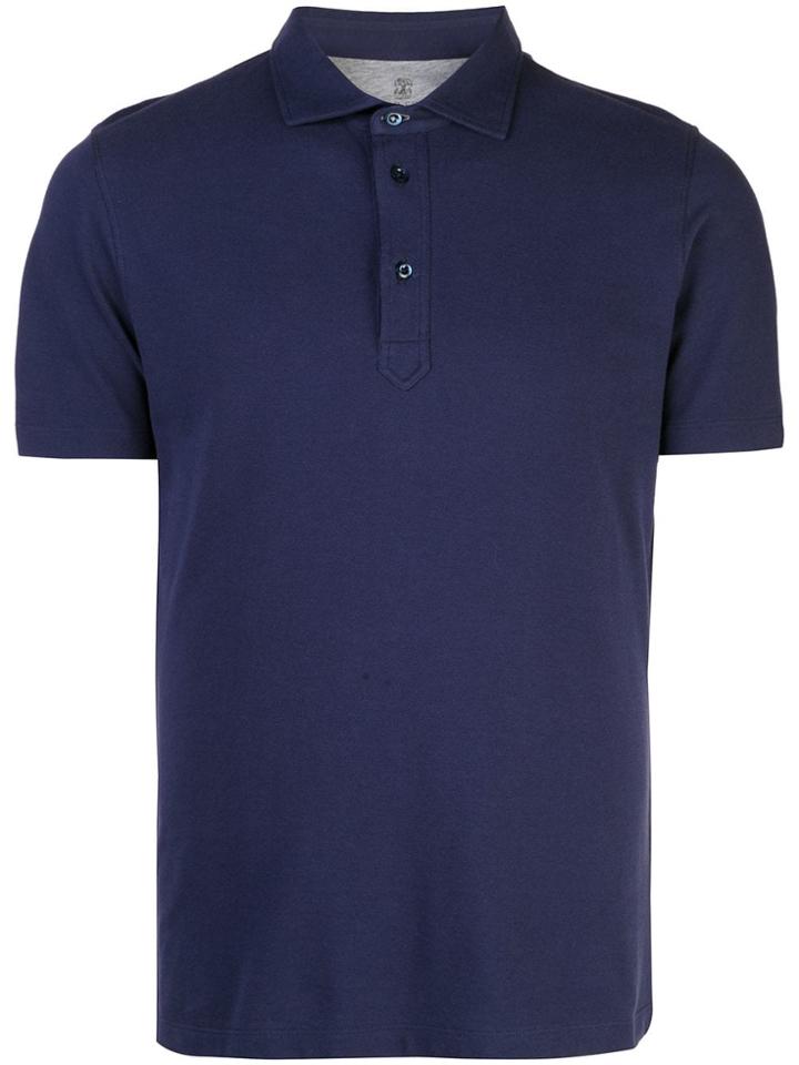 Brunello Cucinelli Slim-fit Polo Shirt - Blue