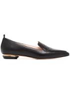 Nicholas Kirkwood Black Beya 18 Leather Loafers