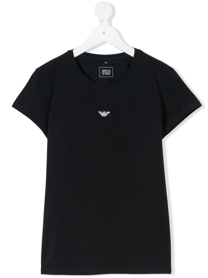 Emporio Armani Kids Teen Logo T-shirt - Blue