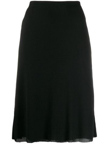 Maison Martin Margiela Pre-owned 1990s Knitted Pencil Skirt - Black