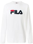 Fila Logo Long-sleeve Sweatshirt - White