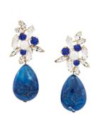 Shourouk Statement Drop Earrings - Blue