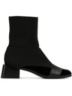 Gloria Coelho Asymmetric Boots - Black