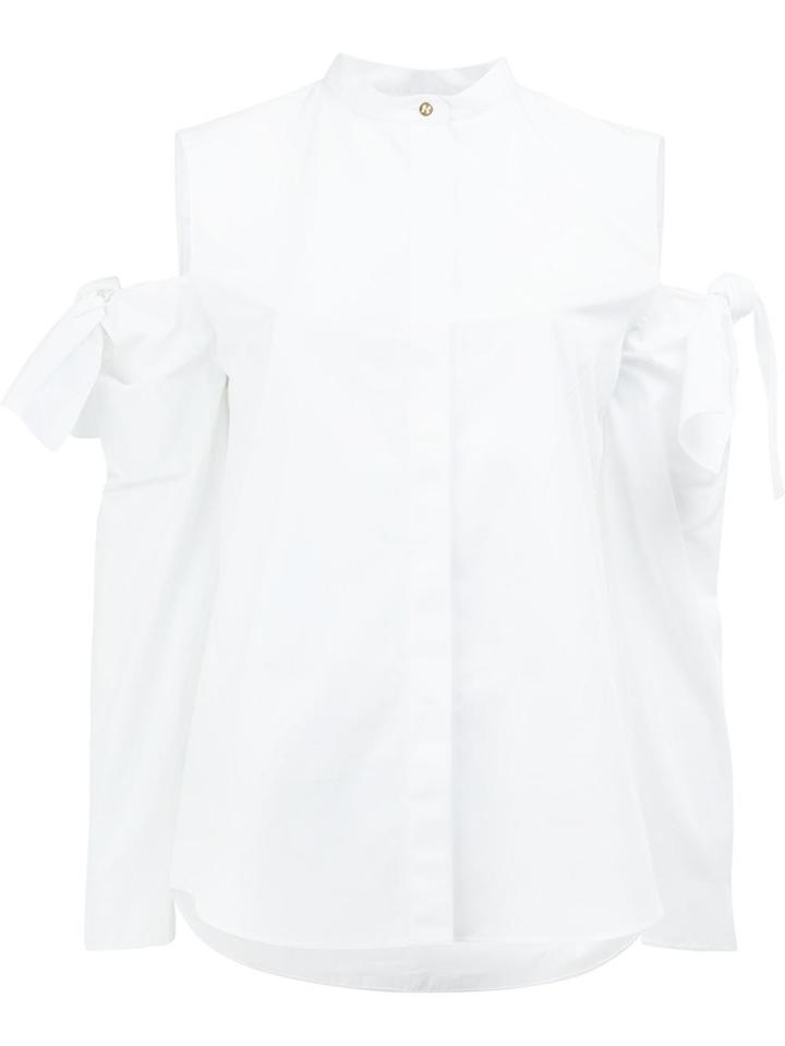 Maison Rabih Kayrouz Cut-out Sleeve Shirt - White