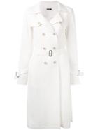 Jil Sander Navy Classic Trench Coat, Women's, Size: 36, Nude/neutrals, Linen/flax/polyamide/cupro/rayon
