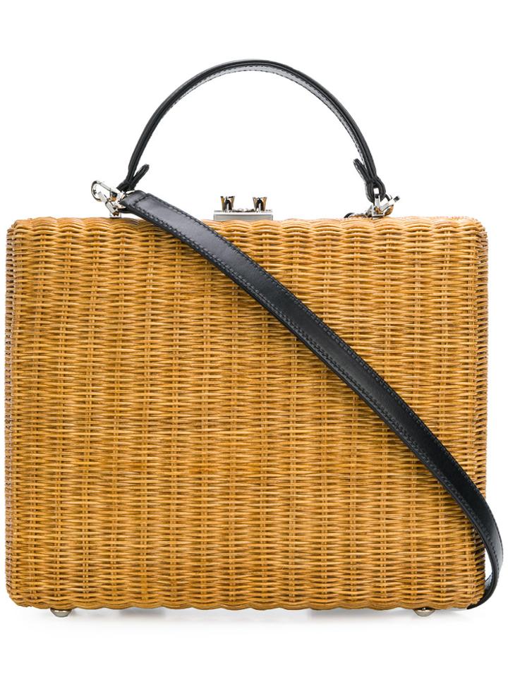Rodo Square Woven Tote - Nude & Neutrals