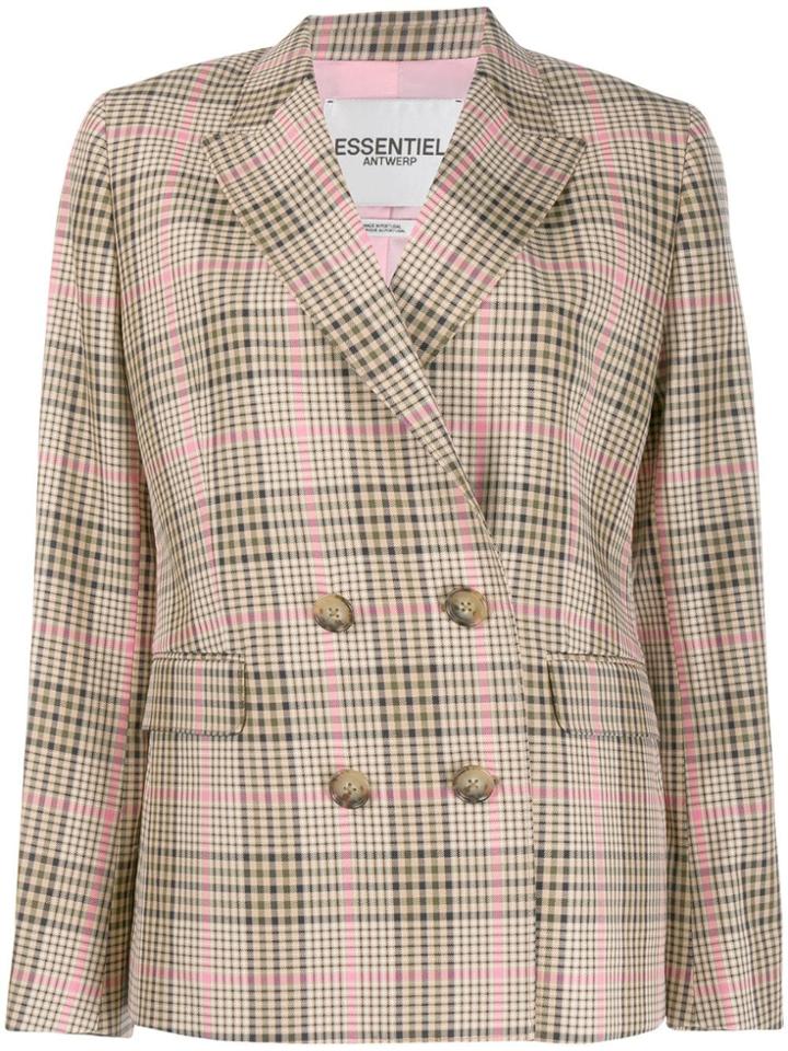 Essentiel Antwerp Sylvia Double Breasted Blazer - Neutrals