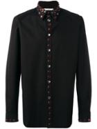 Givenchy Embellished Trim Shirt, Men's, Size: 39, Black, Cotton