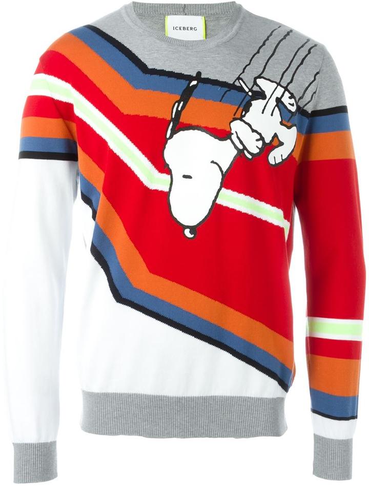Iceberg Snoopy Print Jumper