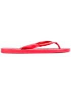Philipp Plein Logo-print Flip Flops - Red