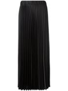 P.a.r.o.s.h. Long Pleated Skirt, Women's, Black, Polyester