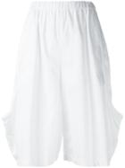 Comme Des Garçons Comme Des Garçons - Stretch Waistband Shorts - Women - Cotton - Xs, Women's, White, Cotton