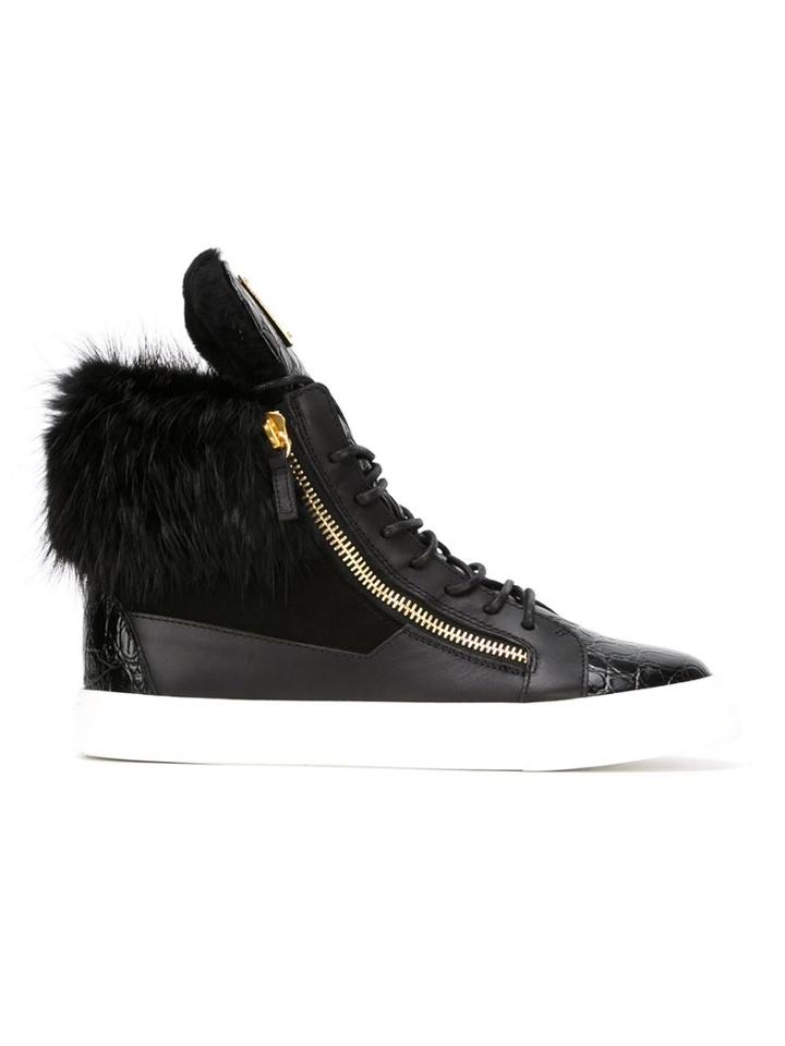 Giuseppe Zanotti Design Textured Hi-top Sneakers