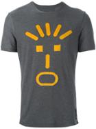 Fendi Face Appliqué T-shirt - Grey