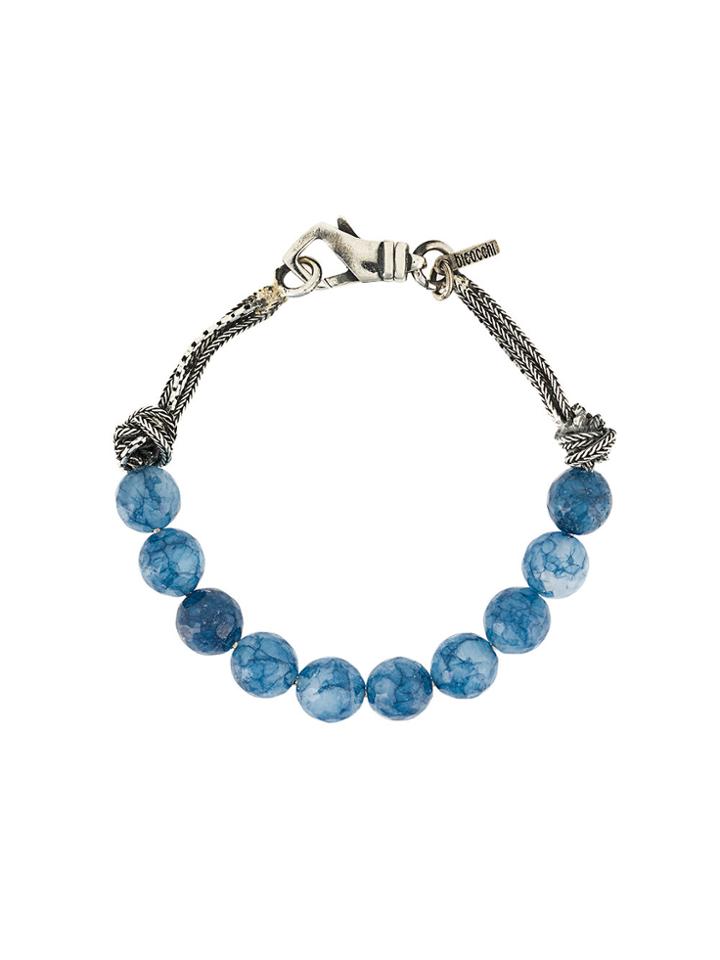 Emanuele Bicocchi Contrast Bead Bracelet - Blue