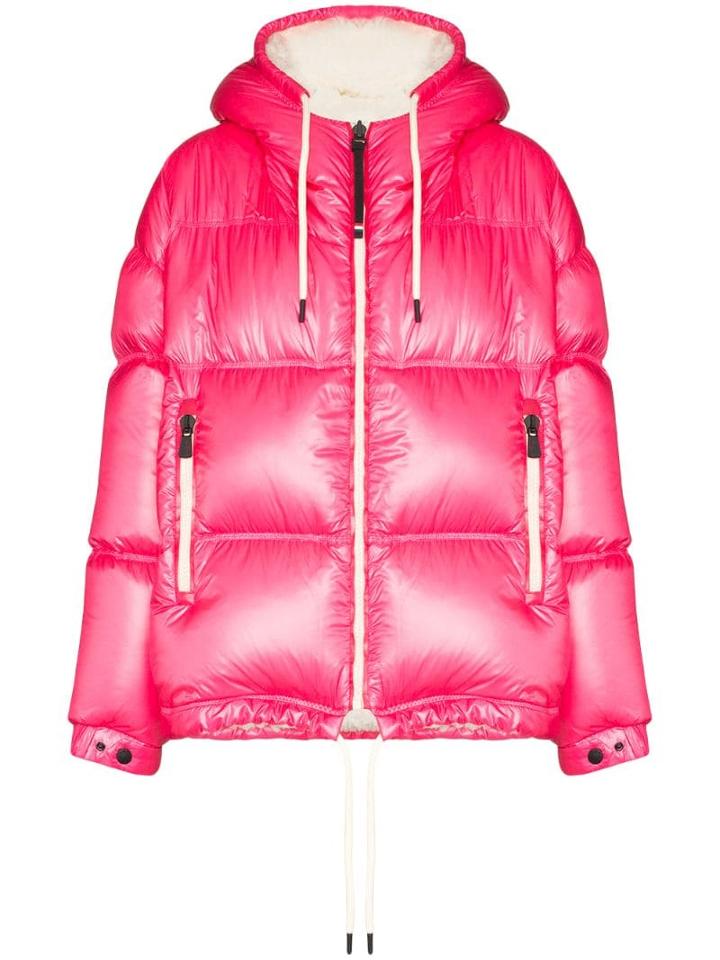 Moncler Grenoble Hooded Puffer Jacket - Pink