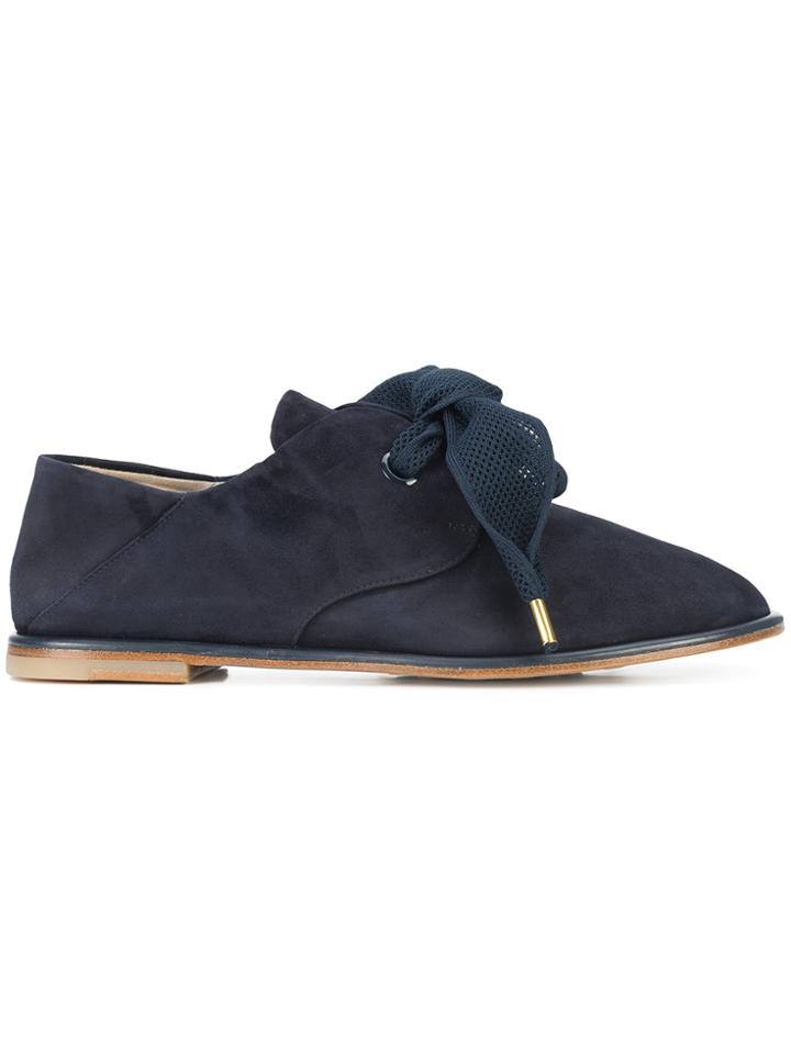 Agl Bow Front Brogues - Blue