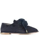 Agl Bow Front Brogues - Blue