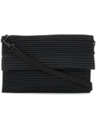 Homme Plissé Issey Miyake Foldover Pleated Pouch - Black