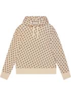 Gucci Gucci Invite Stamp Cotton Sweatshirt - Neutrals