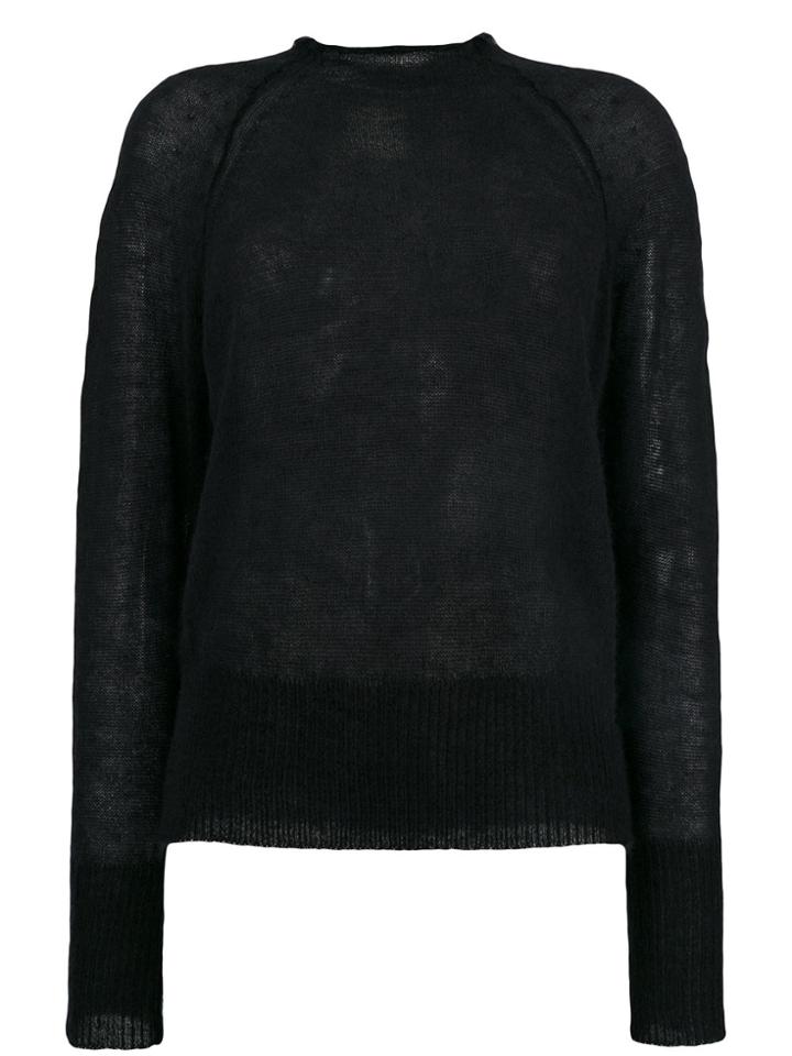 Forte Forte Raw Neck Sweater - Black