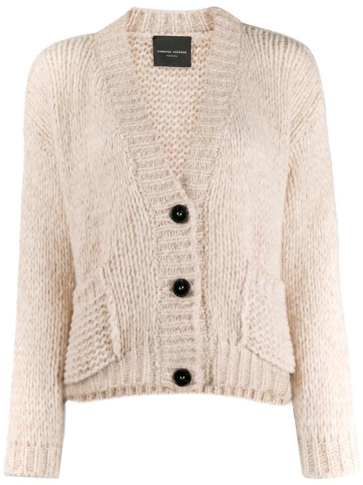 Roberto Collina Open Knit Cardigan - Neutrals