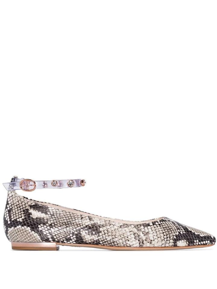 Sophia Webster Dina Gem-embellished Ballerina Flats - Green