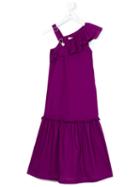 Jean Paul Gaultier - Asymmetric Ruffle Dress - Kids - Cotton - 8 Yrs, Pink/purple