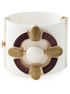 Chanel Pre-owned Faux-pearl Cuff Bracelet - Neutrals