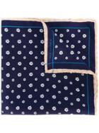 Fefè Floral Pocket Square - Blue