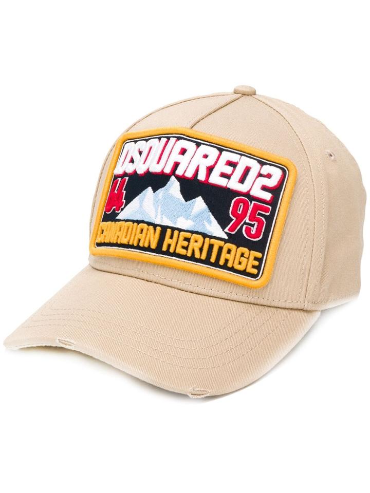 Dsquared2 Logo Patch Cap - Neutrals