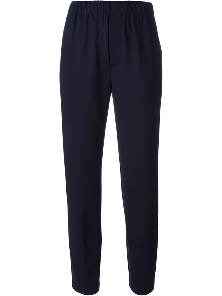 Forte Forte Slim Fit Trousers, Women's, Size: 1, Blue, Spandex/elastane/polyester/acetate/nylon