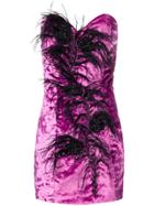Attico Sweetheart Fitted Strapless Dress - Pink