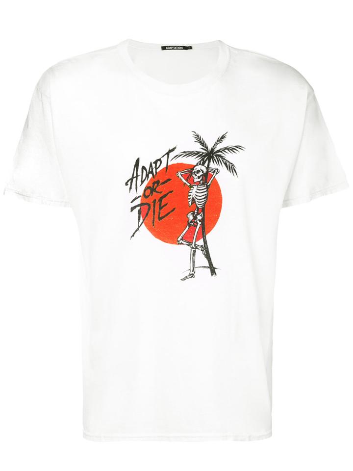 Adaptation Adapt Or Die T-shirt - White