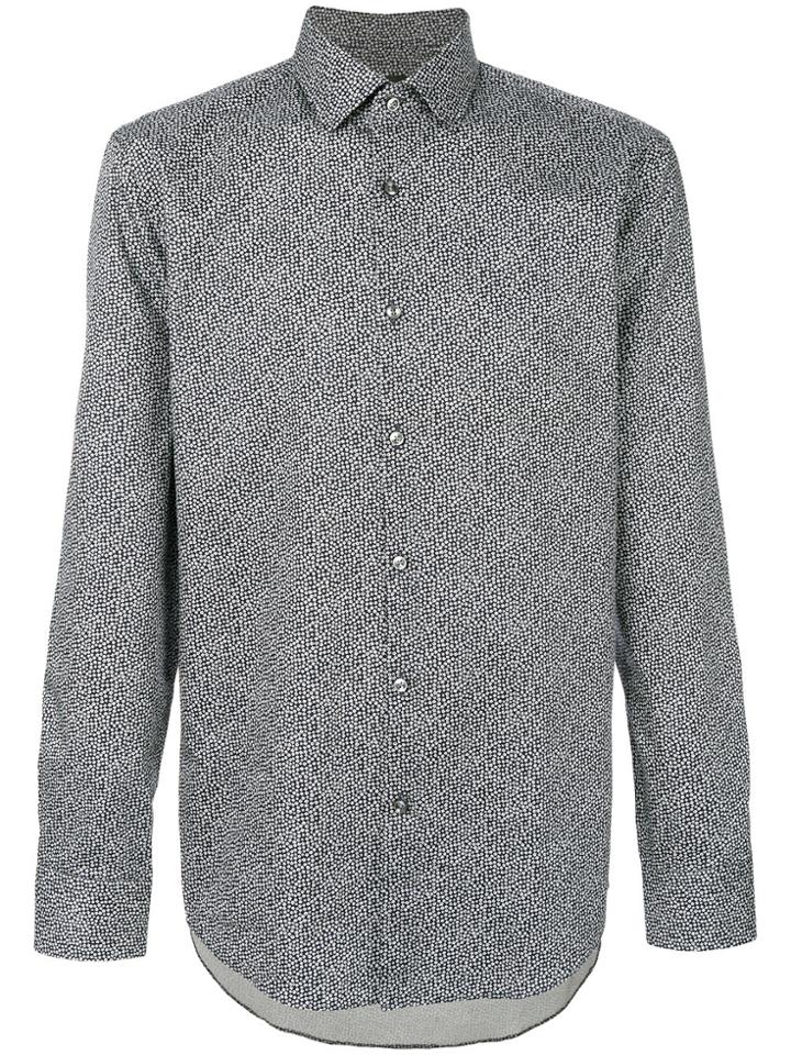Boss Hugo Boss Flower Print Classic Shirt - Black