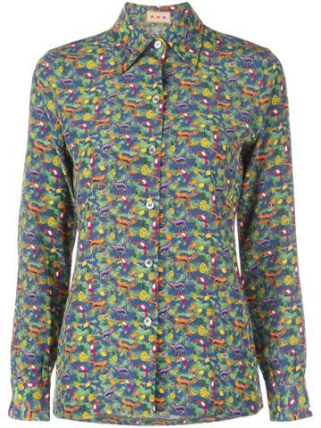 Lhd Monkey Print Shirt - Multicolour