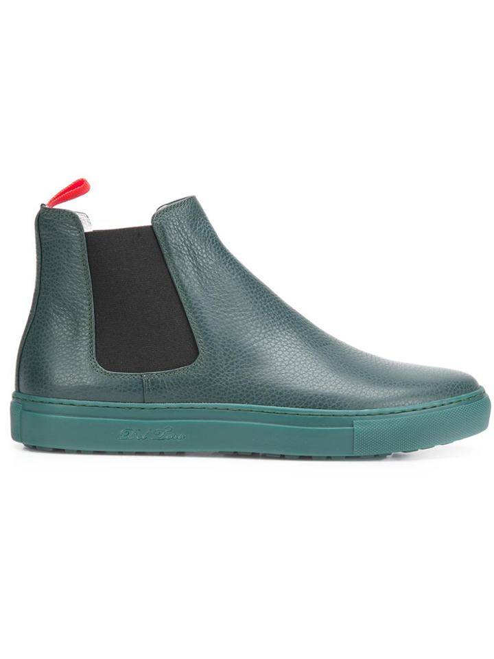 Del Toro Shoes Flat Chelsea Boots - Green