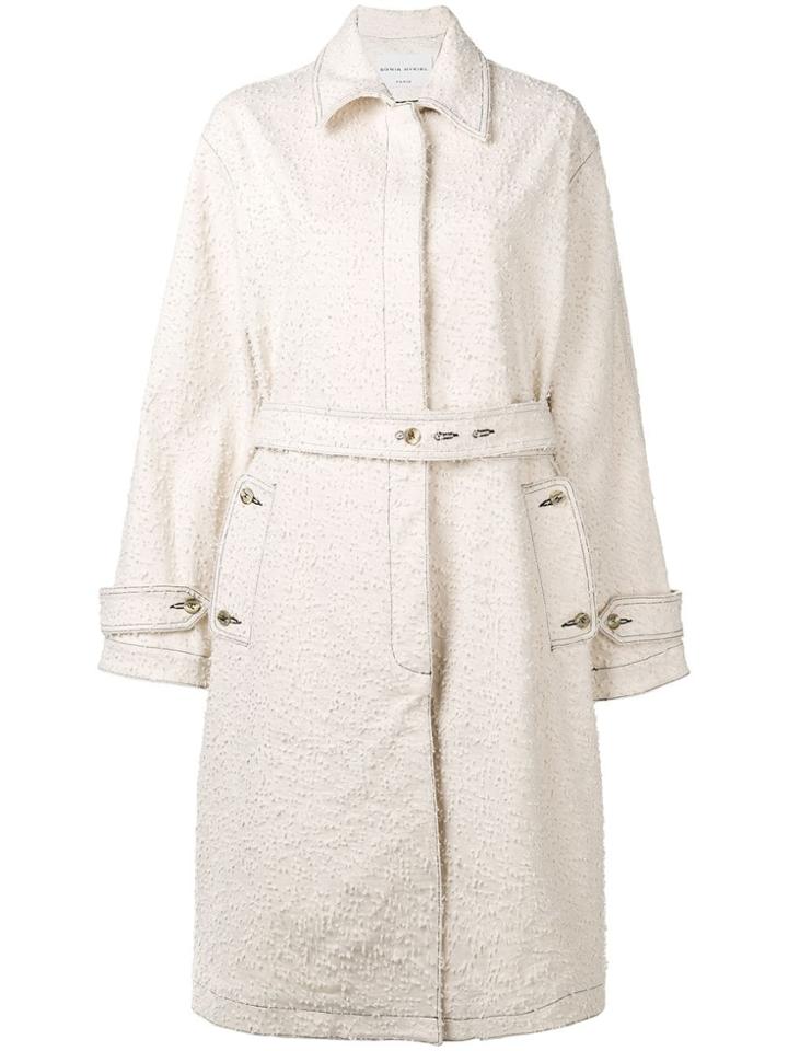 Sonia Rykiel Adjustable Waist Coat - Neutrals