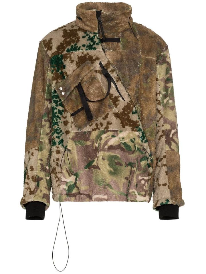 1017 Alyx 9sm Polar Zip Up Fleece - Green