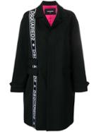Dsquared2 Side Logo Coat - Black
